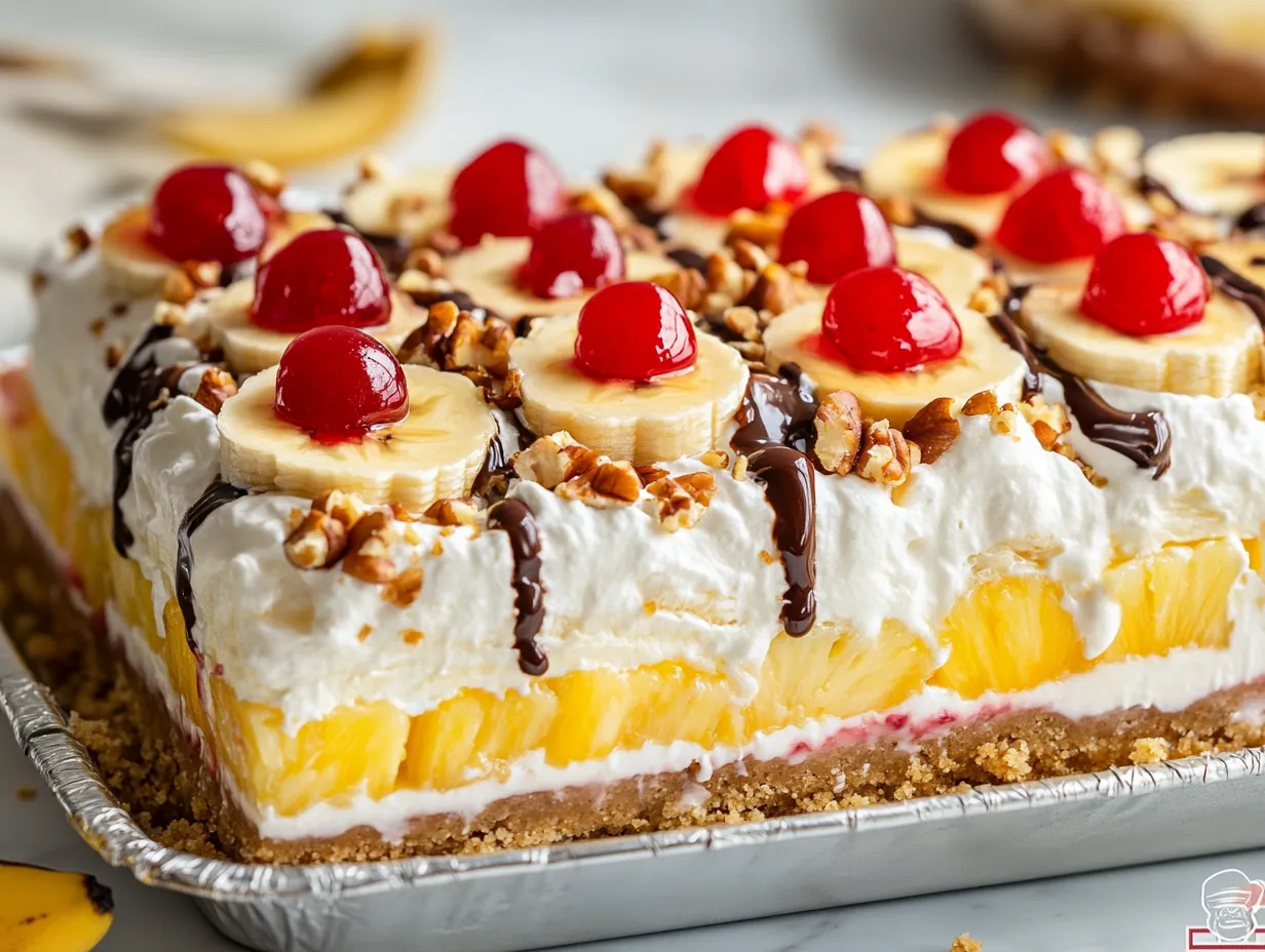 Divine No-Bake Banana Split Dessert: Your Sweetest Summer Treat step by step