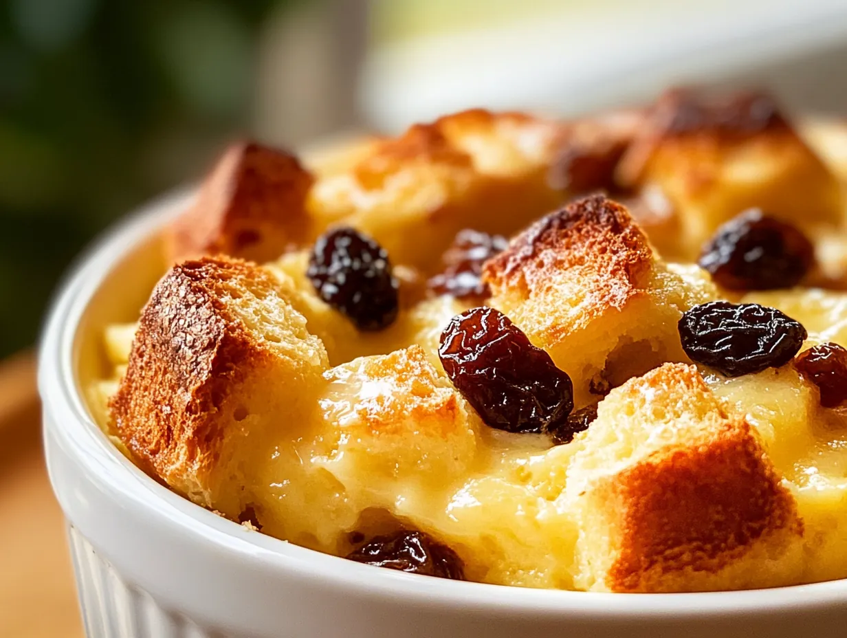 Grandma's Secret: The Best Classic Bread Pudding with Vanilla Sauce step by step
