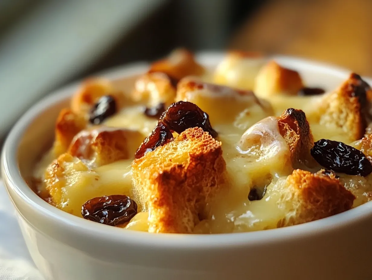 Grandma's Secret: The Best Classic Bread Pudding with Vanilla Sauce