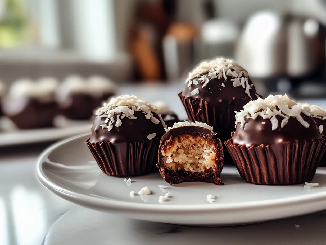 Healthy Chocolate Coconut Bites: Your New Favorite Easy Snack