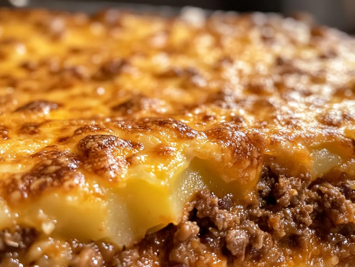 Hearty Slow Cooker Cowboy Casserole: Your New Family Favorite! finished dish