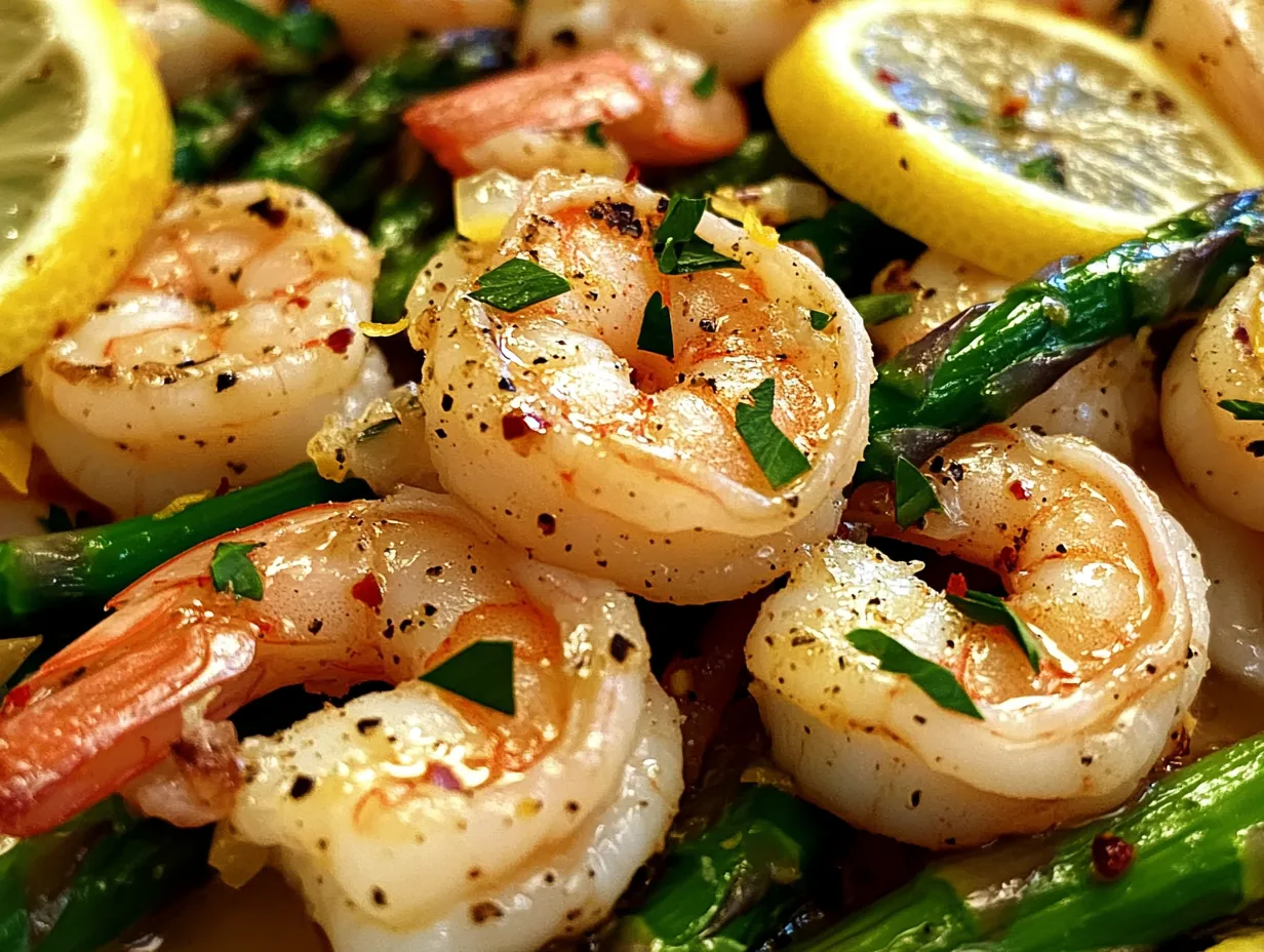 Lightning-Fast Lemon Garlic Shrimp and Asparagus in 20 Minutes step by step