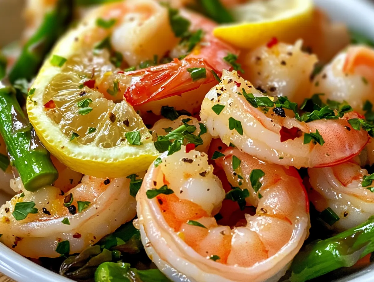 Lightning-Fast Lemon Garlic Shrimp and Asparagus in 20 Minutes