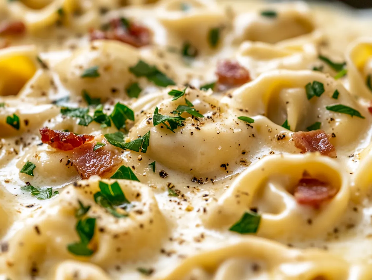 Quick & Creamy Tortellini Carbonara: Your New Favorite 30-Minute Dinner! step by step