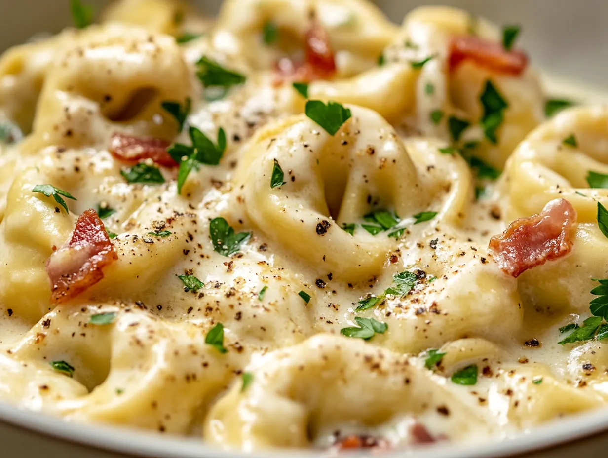 Quick & Creamy Tortellini Carbonara: Your New Favorite 30-Minute Dinner!