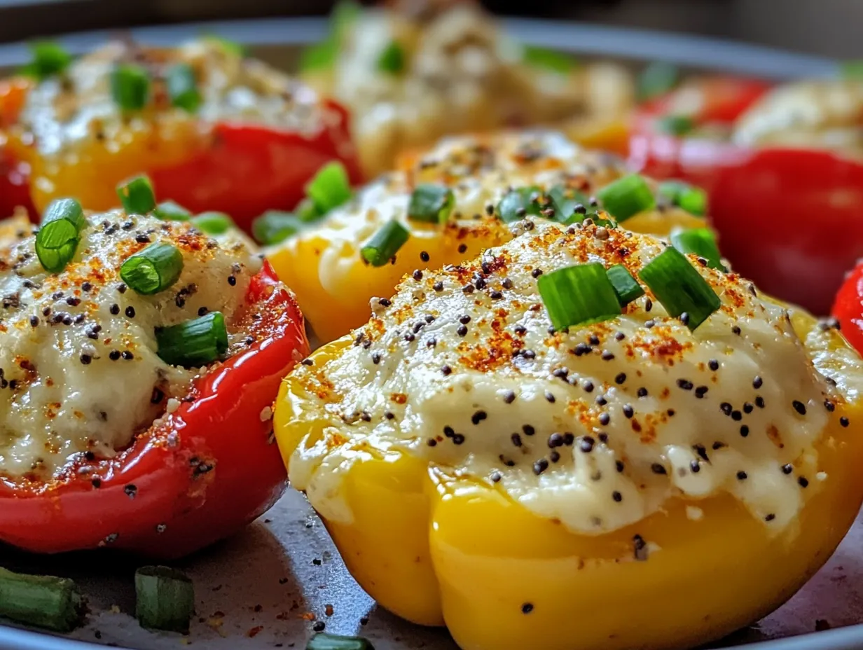 Quick Protein Power: 5-Minute Cheese Stuffed Mini Peppers step by step