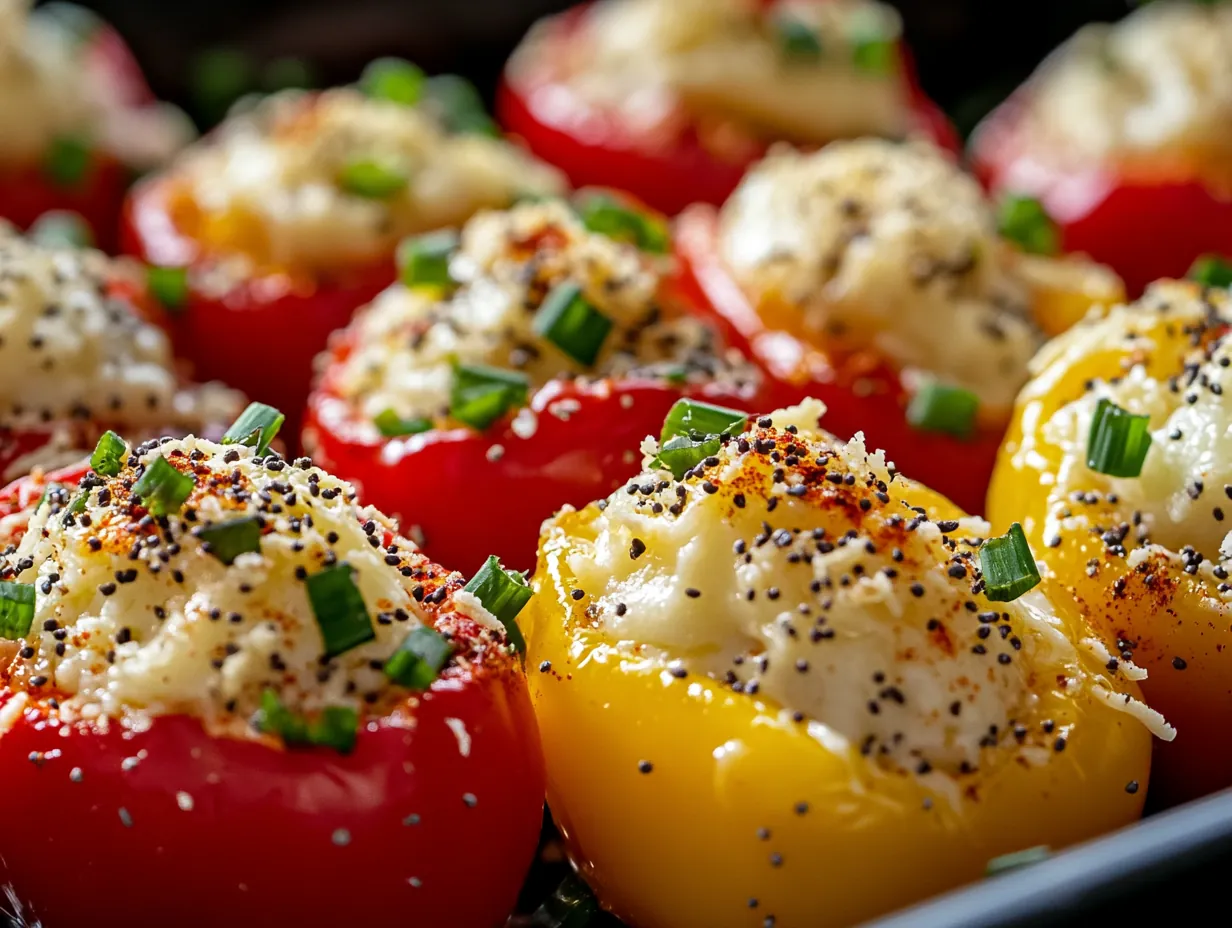 Quick Protein Power: 5-Minute Cheese Stuffed Mini Peppers finished dish