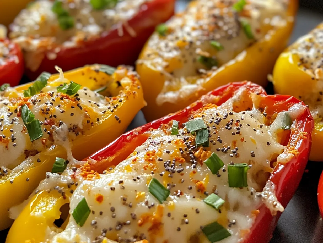 Quick Protein Power: 5-Minute Cheese Stuffed Mini Peppers