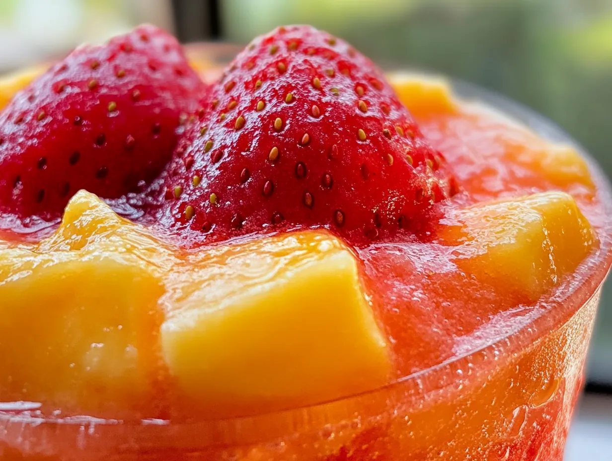 Sip Summer Bliss: Easy Mango Strawberry Piña Colada Recipe step by step